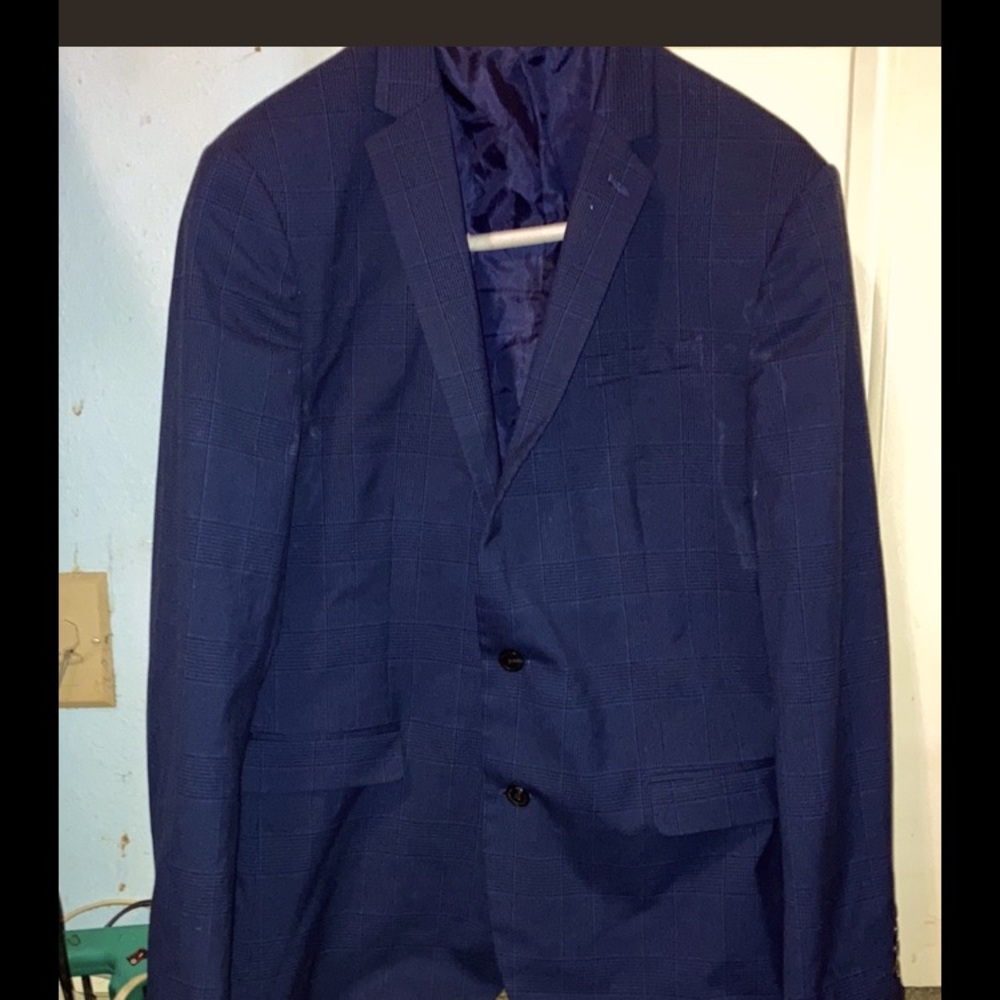 Navy blue blazer lined XL